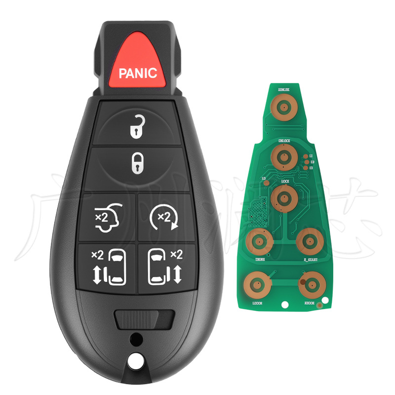 Poluinteligentni daljinski ključ za Jeep Chrysler Dodge M3N5WY783X, ID46 čip, 433MHz, plastično kućište, 3-7 tipki