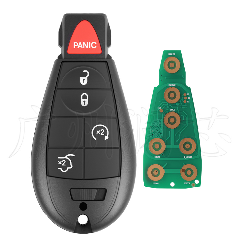 Poluinteligentni daljinski ključ za Jeep Chrysler Dodge M3N5WY783X, ID46 čip, 433MHz, plastično kućište, 3-7 tipki