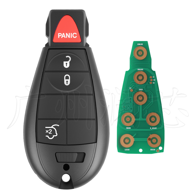 Poluinteligentni daljinski ključ za Jeep Chrysler Dodge M3N5WY783X, ID46 čip, 433MHz, plastično kućište, 3-7 tipki