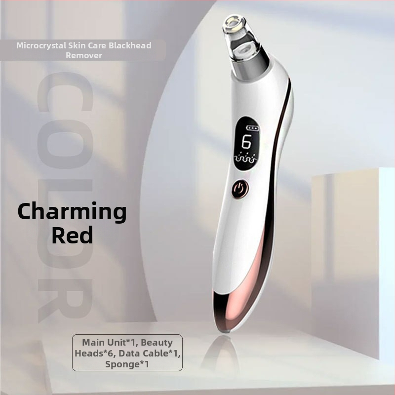 Roseman 810 zariadenie na odsávanie čiernych bodiek s ultrazvukovou vibráciou – 6 nastavení, teplá/chladná kompresia, masáž s negatívnymi iónmi