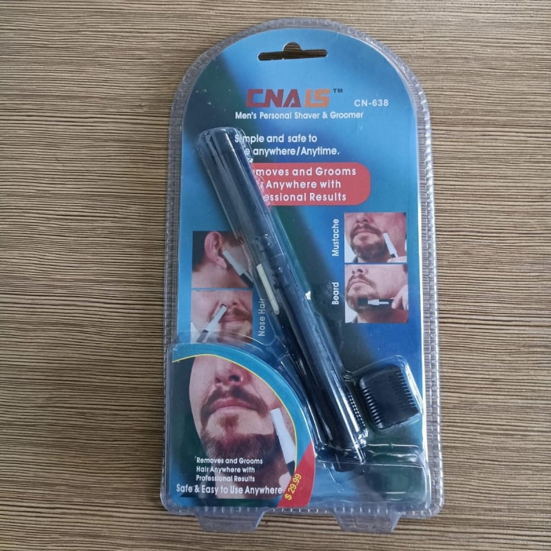 Trimmer electric pentru nas și sprâncene, pentru bărbați – AILISI; Material: plastic, oțel inoxidabil; Etichetă privată disponibilă