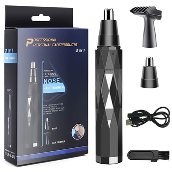 Višenamjenski trimer za nosne dlake i obrve, USB punjenje, periva glava, ugrađena baterija, težina 110 g, trajanje baterije preko 30 dana