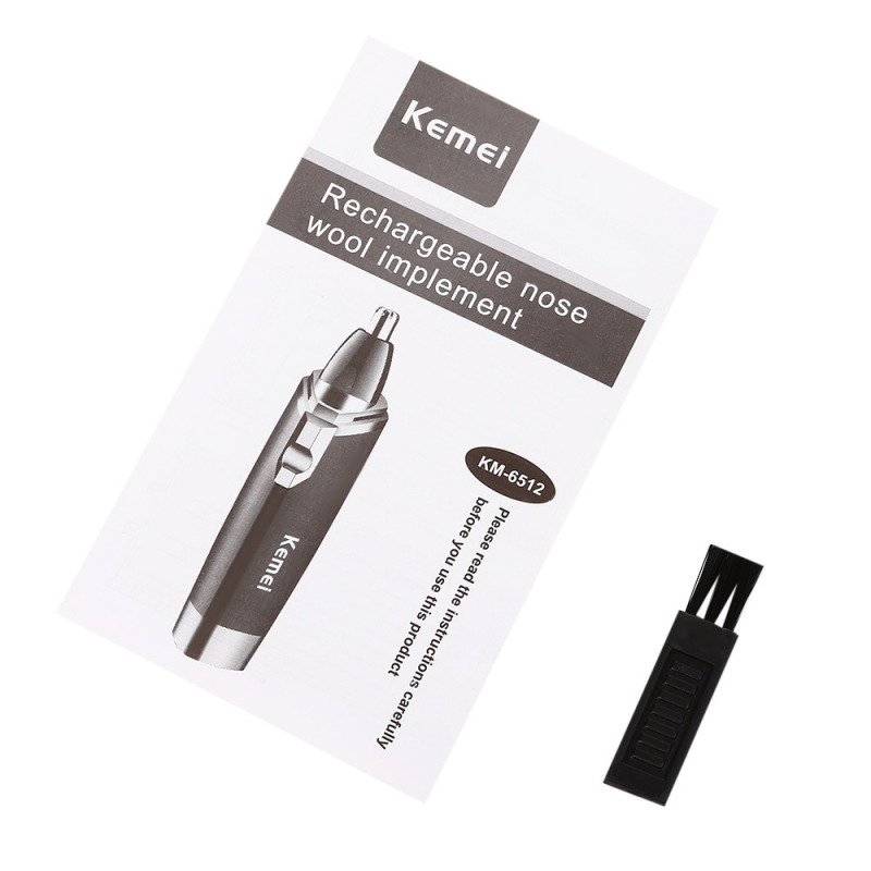 KM-6512 Električni trimer za nos, baterijsko napajanje, ABS kućište, odvojiva glava, nije perljiv