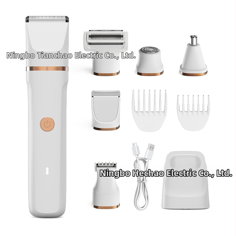 Elektrický zastrihávač tela s keramickou čepeľou, IPX7 vodotesný, Li-ion batéria, umývateľný na celé telo