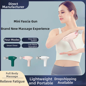 Mini fascia masážny prístroj s bezkartáčovým motorom, 27W, 4 hlavice, 4 rýchlosti, nízka hlučnosť do 36 dB