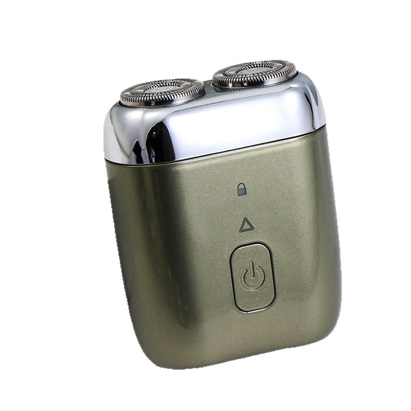 Mali električni brijač, potpuno perivi za cijelo tijelo, 2 rotacijske glave, mokro i suho brijanje, 60-min baterija, punjenje 1 sat