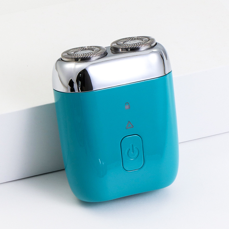 Mali električni brijač, potpuno perivi za cijelo tijelo, 2 rotacijske glave, mokro i suho brijanje, 60-min baterija, punjenje 1 sat