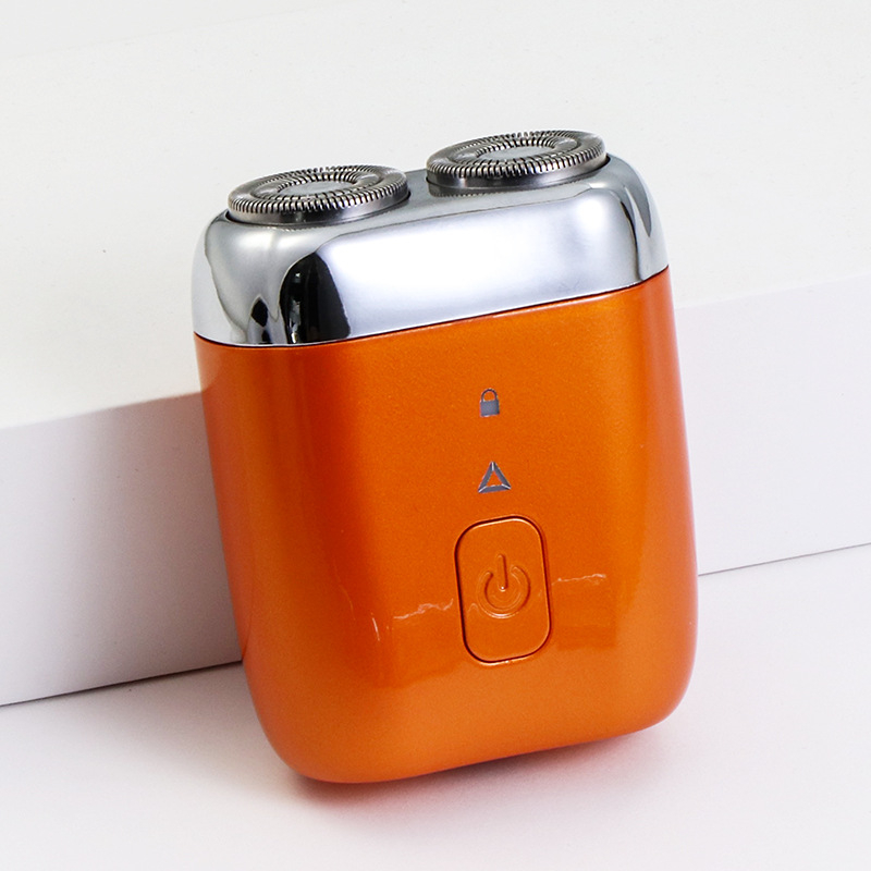 Mali električni brijač, potpuno perivi za cijelo tijelo, 2 rotacijske glave, mokro i suho brijanje, 60-min baterija, punjenje 1 sat