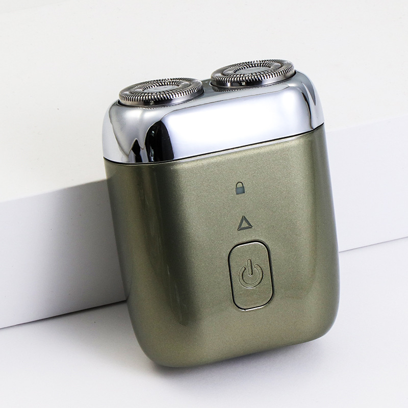 Mali električni brijač, potpuno perivi za cijelo tijelo, 2 rotacijske glave, mokro i suho brijanje, 60-min baterija, punjenje 1 sat