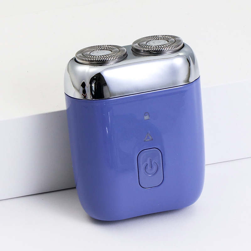 Mali električni brijač, potpuno perivi za cijelo tijelo, 2 rotacijske glave, mokro i suho brijanje, 60-min baterija, punjenje 1 sat