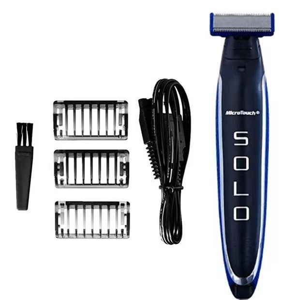 Muški električni brijač s 3-glavnim recipročkim nožem, periv, trajanje baterije 30–45 minuta, napajanje AC, maksimalna snaga 2W