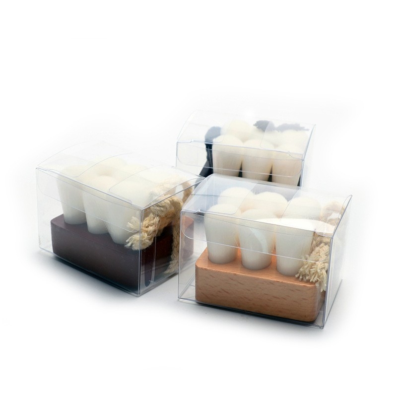 Shunreng βούρτσα καθαρισμού προσώπου με τρίχες από συνθετικές ίνες, ξύλινη κοντή λαβή, μοντέλο sr-0131, συσκευασία ενός τεμαχίου