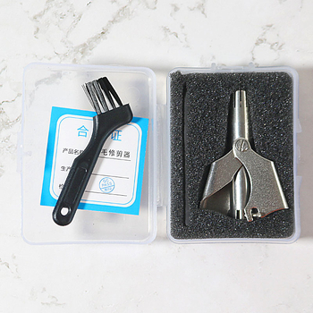 Trimer za nosne dlačice - nehrđajući čelik, ručni, prijenosni, s baterijom za suho napajanje, periv