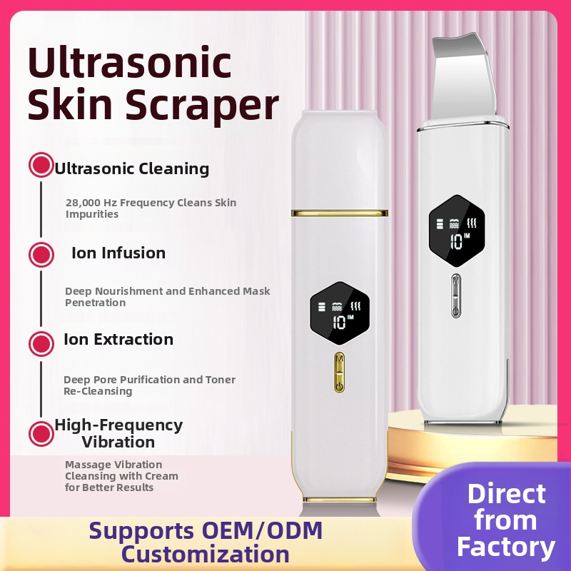 Ultrazvukový škrabka na pokožku pre odstraňovanie čiernych bodiek – CP088, 3 rýchlosti, ABS telo + elektroplátované diely, CE certifikát