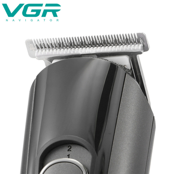 VGR175 USB Többfunkciós Hajvágó és Borotválkozó Készlet LCD kijelzővel, USB töltéssel, kefés motorral, rozsdamentes acél pengékkel, fül- és orrtisztító