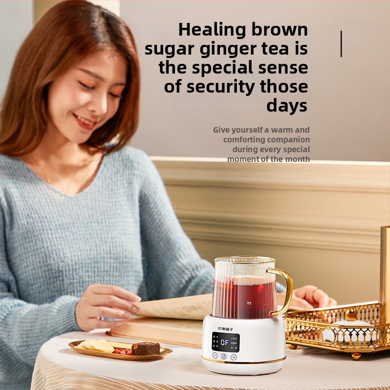 Hrniec zdravia s digitálnym termostatom, objem 0,4 l, 220V, 400–500W, telo z borosilikátového skla, ovládanie mikroprocesorom, model I156