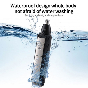 Trimer 3 în 1 pentru nas și sprâncene, electric, cu cap de tăiere detașabil și lavabil