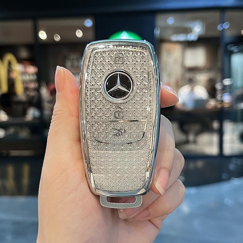 Kućište ključa Mercedes-Benz – TPU materijal, etnički stil, kompatibilno s C260L, E300L, A, C200L, GLC300L, GLA200