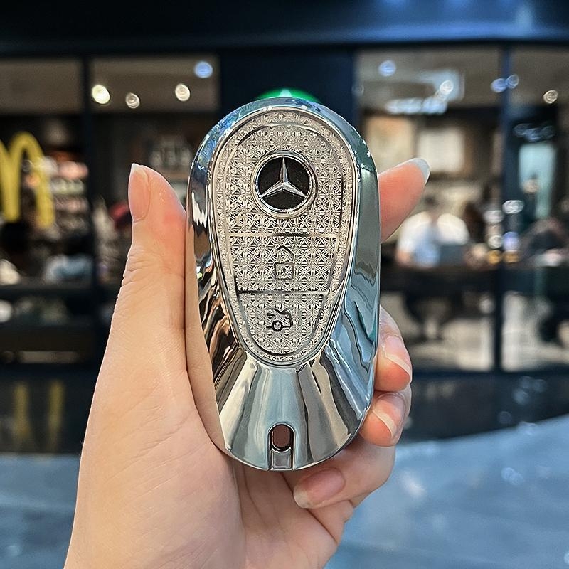 Kućište ključa Mercedes-Benz – TPU materijal, etnički stil, kompatibilno s C260L, E300L, A, C200L, GLC300L, GLA200