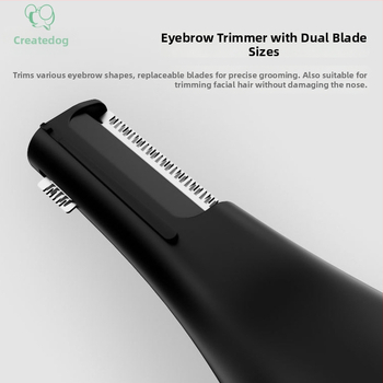 Tromer za nos s dvostrukom glavom, punjiv, ugrađena baterija 300–500 mAh, odvojiva i periva glava rezanja, unisex