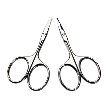 Trimer za nosne dlake i škarice za obrve, nehrđajući čelik, glava okrugla / ravni brid / šiljasti / zakrivljeni brid