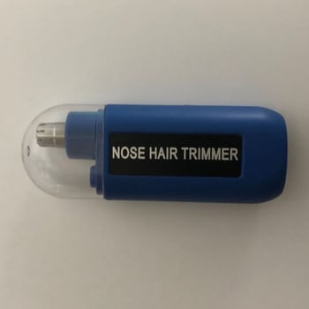 Trimer za nosne dlačice, prijenosni električni, punjivi, uklonjiva i periva glavica za rezanje, ABS tijelo