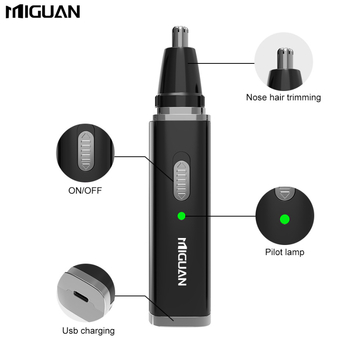 Set ljepote: višestruki trimer i alat za njegu nosa, USB punjenje, ugrađena baterija 500–800 mAh, trajanje baterije preko 30 dana, glava za rezanje odvojiva i periva
