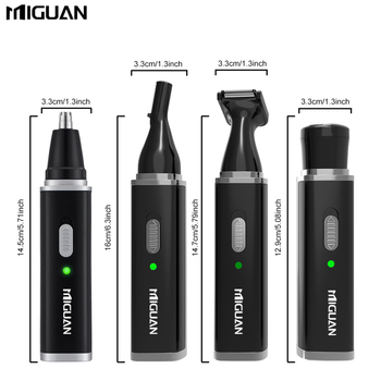 Set ljepote: višestruki trimer i alat za njegu nosa, USB punjenje, ugrađena baterija 500–800 mAh, trajanje baterije preko 30 dana, glava za rezanje odvojiva i periva