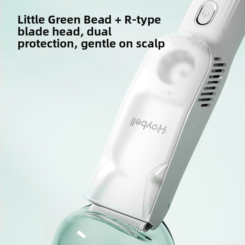 Detský holiaci strojček na vlasy s tichým režimom a automatickým odsávaním vlasov, nabíjateľný, 12 W, vodotesný, značka Good ibe