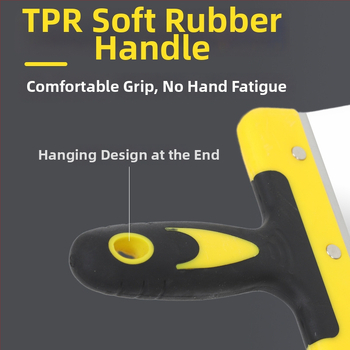 Instrument de chit din oțel inoxidabil, lamă curbată, alimentator, tip lamă plată pentru tencuit