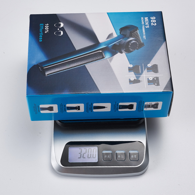 Dispozitiv 4 în 1: electric pentru tunsoare, ras și trimming nas, reîncărcabil, baterie încorporată 800–1000 mAh, lame din oțel inoxidabil