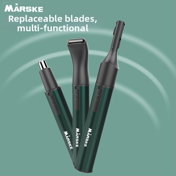 Trimmer 3 în 1 pentru nas, sprâncene și păr pe tâmple, pentru bărbați, complet automat, alimentare la rețea