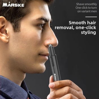 Trimmer 3 în 1 pentru nas, sprâncene și păr pe tâmple, pentru bărbați, complet automat, alimentare la rețea