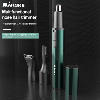 Trimmer 3 în 1 pentru nas, sprâncene și păr pe tâmple, pentru bărbați, complet automat, alimentare la rețea