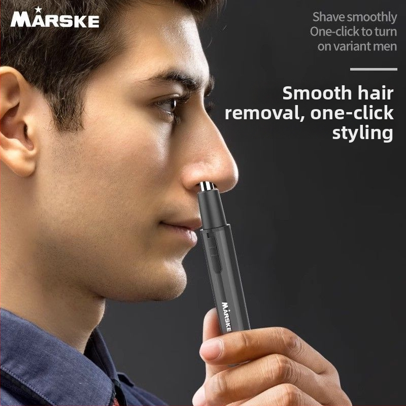 Trimmer 3 în 1 pentru nas, sprâncene și păr pe tâmple, pentru bărbați, complet automat, alimentare la rețea