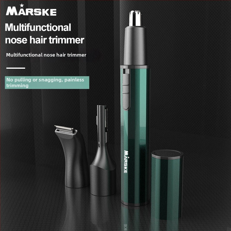 Trimmer 3 în 1 pentru nas, sprâncene și păr pe tâmple, pentru bărbați, complet automat, alimentare la rețea