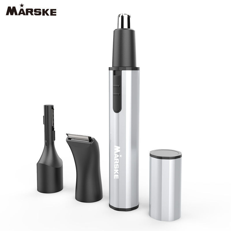 Trimmer 3 în 1 pentru nas, sprâncene și păr pe tâmple, pentru bărbați, complet automat, alimentare la rețea