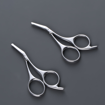 Haoniu носни ножици за косми – ръчни, неръждаема стомана, подстригване на носа и брада