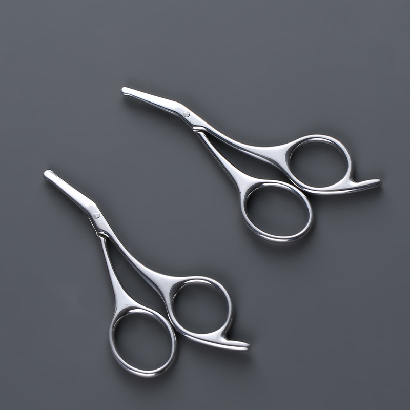 Haoniu носни ножици за косми – ръчни, неръждаема стомана, подстригване на носа и брада