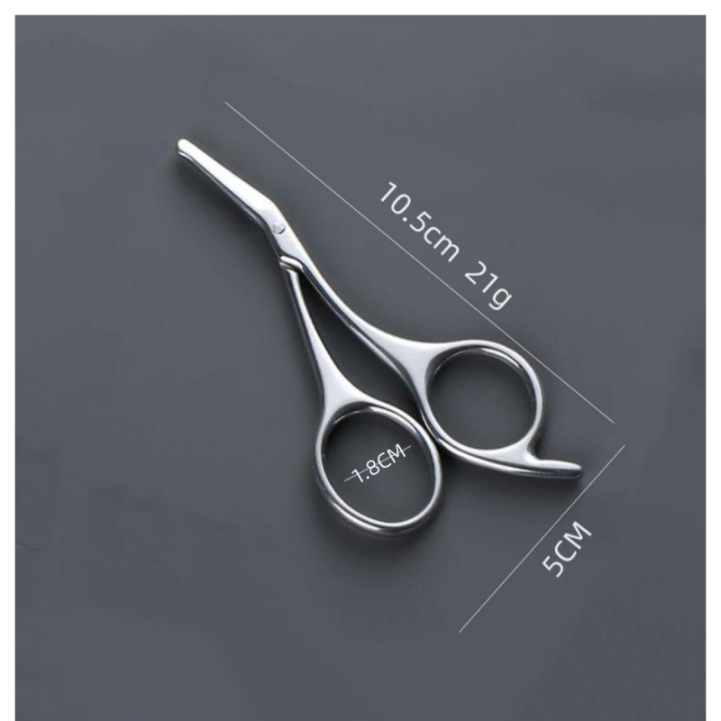 Haoniu носни ножици за косми – ръчни, неръждаема стомана, подстригване на носа и брада