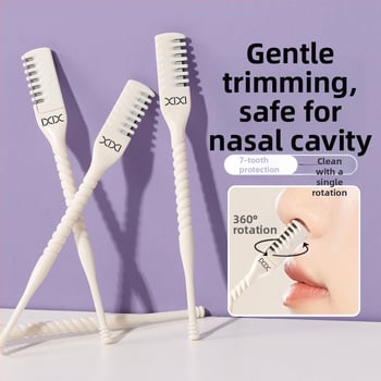 Orrszőrnyíró fésűs fogakkal férfiaknak és nőknek, karcolásmentes, kézi tisztítás (Márka: Xixi; Mindennapi használatra; Szépségápolási eszköz)