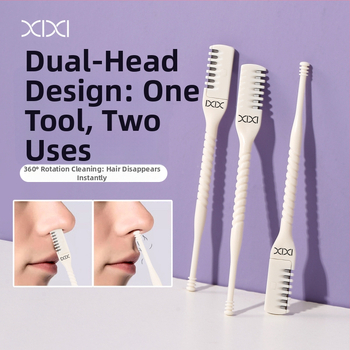 Orrszőrnyíró fésűs fogakkal férfiaknak és nőknek, karcolásmentes, kézi tisztítás (Márka: Xixi; Mindennapi használatra; Szépségápolási eszköz)