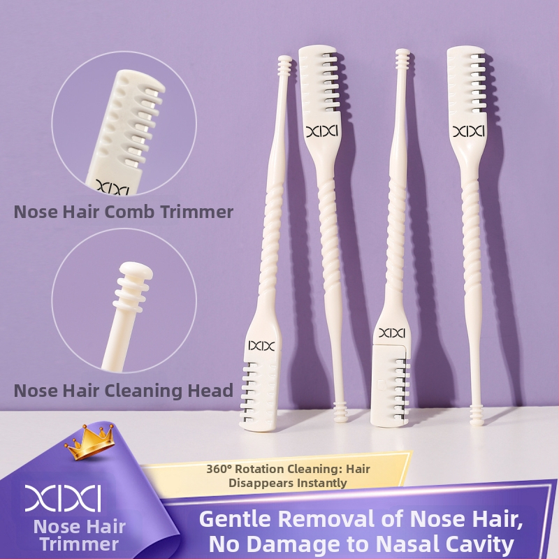 Orrszőrnyíró fésűs fogakkal férfiaknak és nőknek, karcolásmentes, kézi tisztítás (Márka: Xixi; Mindennapi használatra; Szépségápolási eszköz)