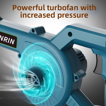 Suflător portabil pentru zăpadă și frunze, cu baterie litiu reîncărcabilă, 220V, funcție vid