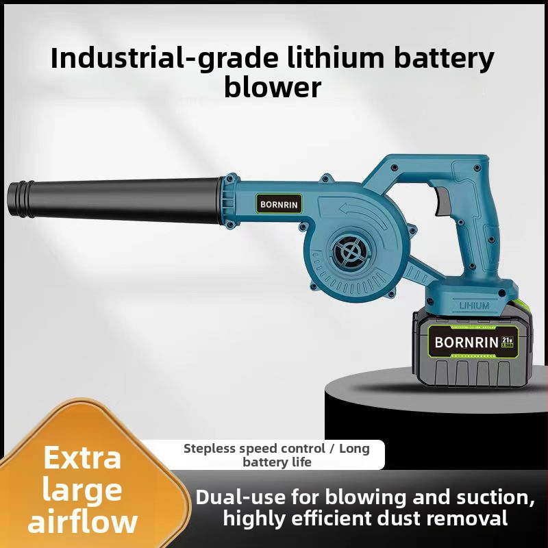 Suflător portabil pentru zăpadă și frunze, cu baterie litiu reîncărcabilă, 220V, funcție vid