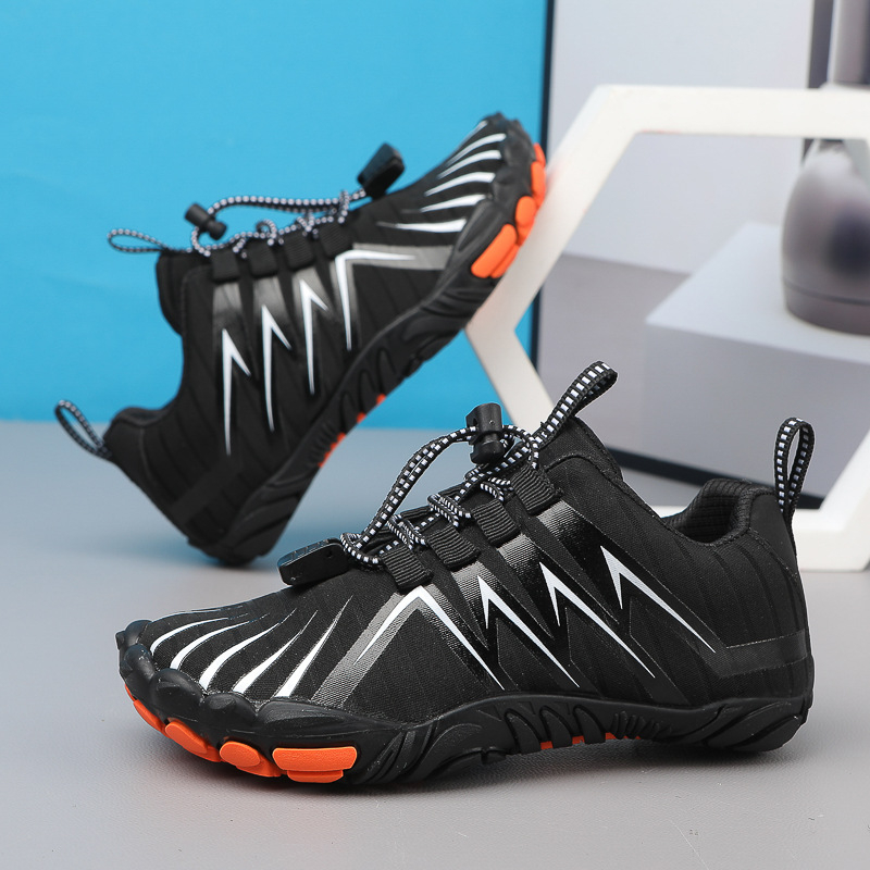 Παιδικά παπούτσια για υπαίθρια πεζοπορία — αντιολισθητική καουτσούκ σόλα, χαμηλό επάνω μέρος, μπροστινά κορδόνια, βαμβακερή επένδυση, κατάλληλα για βουνά και μονοπάτια