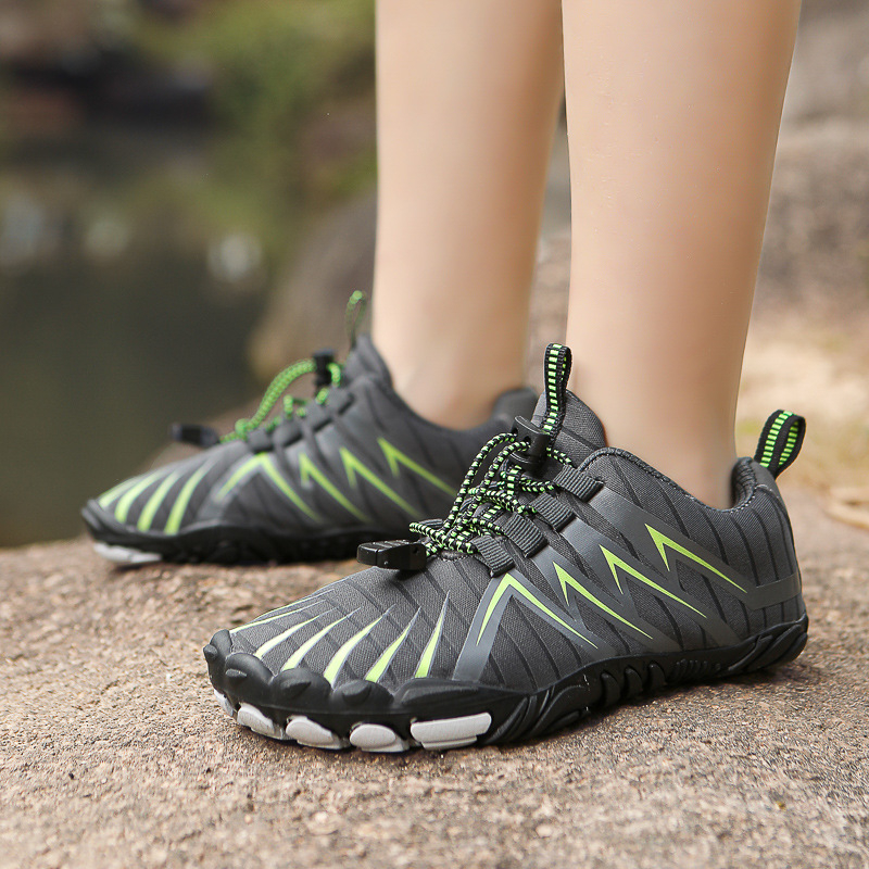 Παιδικά παπούτσια για υπαίθρια πεζοπορία — αντιολισθητική καουτσούκ σόλα, χαμηλό επάνω μέρος, μπροστινά κορδόνια, βαμβακερή επένδυση, κατάλληλα για βουνά και μονοπάτια