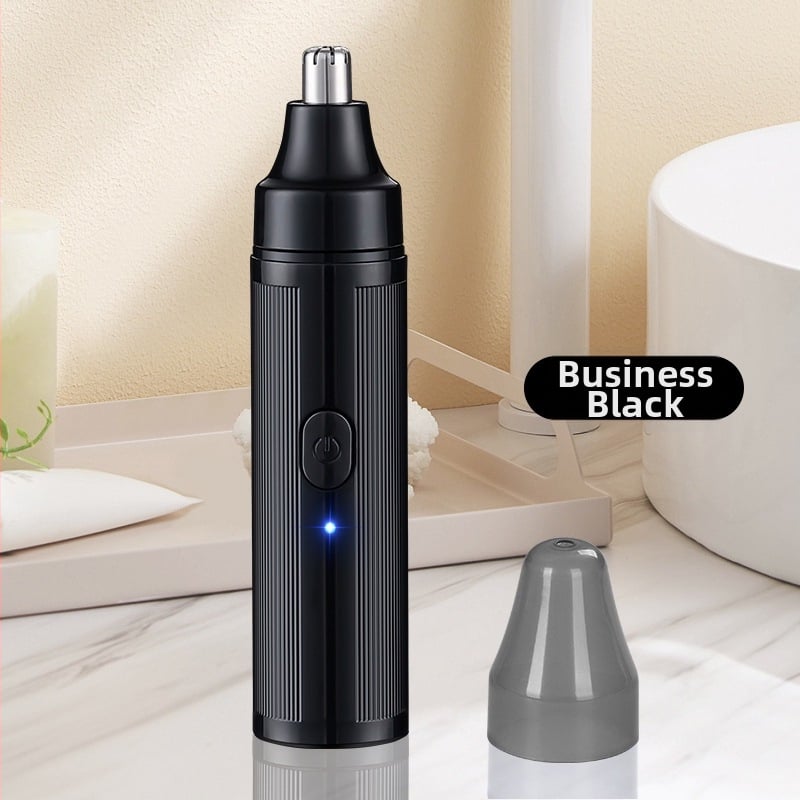 Trimmer electric pentru nas cu baterie încorporată, autonomie de peste 30 de zile, cap de tăiere detașabil și lavabil, carcasă din ABS