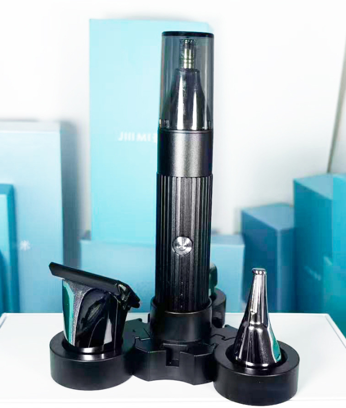 Jiiimi 708 Elektromos borotva és szőrtelenítő készülék forgó vágófejjel, alumíniumötvözet test, nedves és száraz használat, teljesen mosható