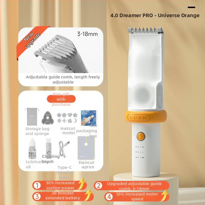 Ruyama Detský Holiaci Strojček – 4. generácia, automatické odsávanie vlasov